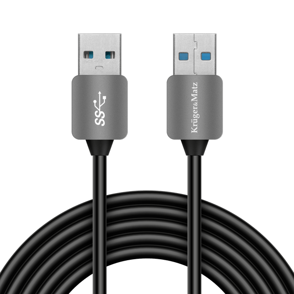USB 3.0 forlængerkabel, hanstik - hanstik, 1m