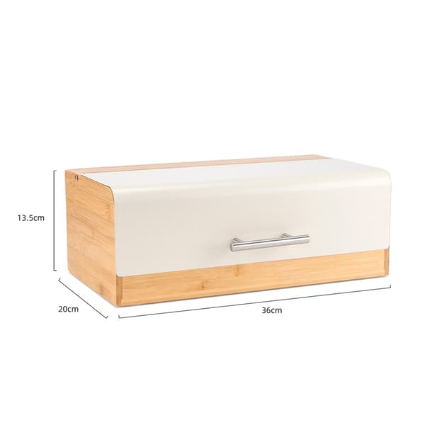 BAMBUS BRØDKASSE BRØDBEHOLDER E-6075 CREM