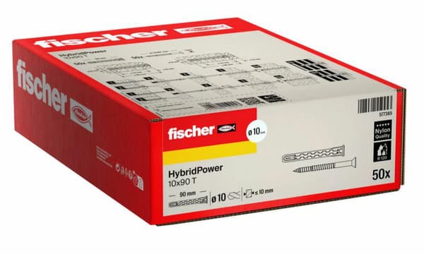 FISCHER HYBRIDPOWER-STIFT 10x90 50 st. TORX BRANDSÄKER