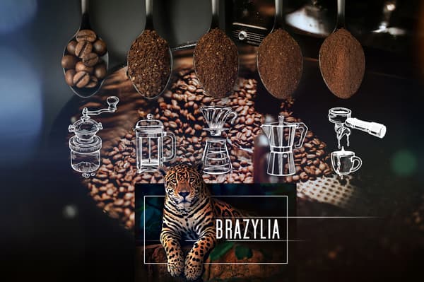 Nyrostat malet kaffe Arabica Brasilien 500G