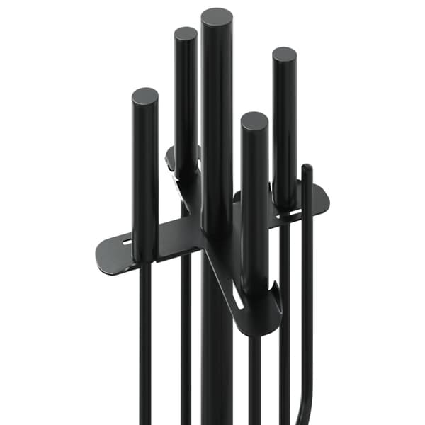 vidaXL 5-delt pejsetilbehørssæt 18x66 cm stål