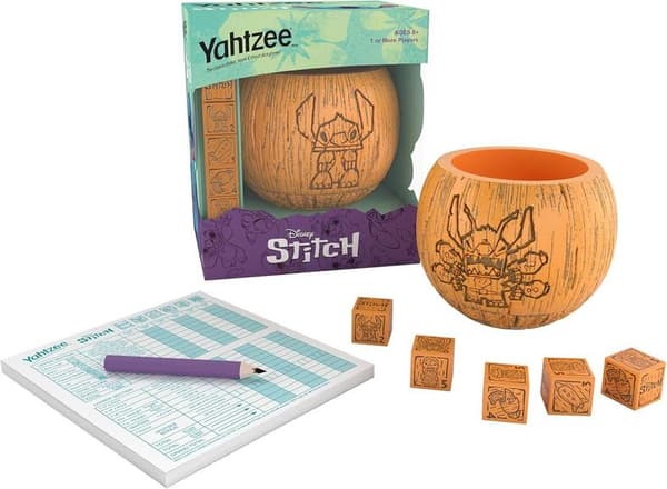 VINNANDE TRÄK Yagtzee Stitch Brädspel - Disney Multicolor Edition