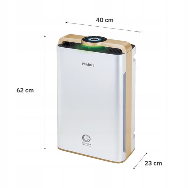 Webber AP9700 WIFI Luftrenser HEPA13 UV Ionisator Luftfugter