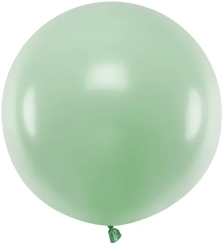 Pyöreä ilmapallo 60cm Pastelli pistaasi