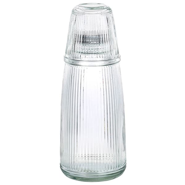 Glas karaff med glas, 1 l + 220 ml, 2 st