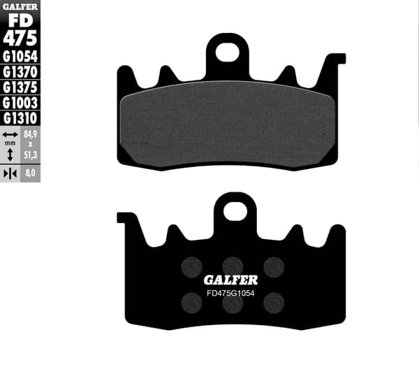 Galfer bromsbelägg KH630 semi-metallisk