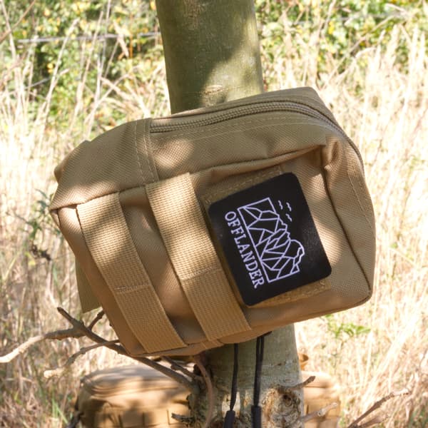 OFFLANDER TAKTINEN UNIVERSAALI MOLLE TASKU VELCRO KHAKI