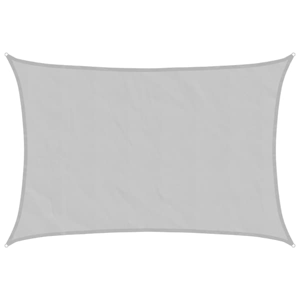 vidaXL skyggesejl lysegrå 5x4 m 100% polyester