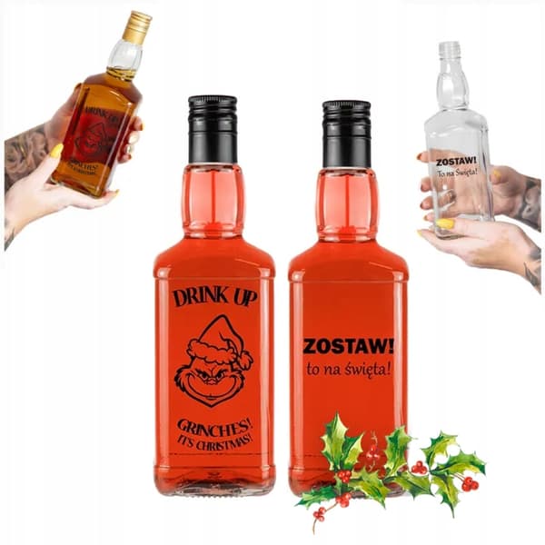 20x DANIELS 500ml julflaskor med tryck på tryffellikör
