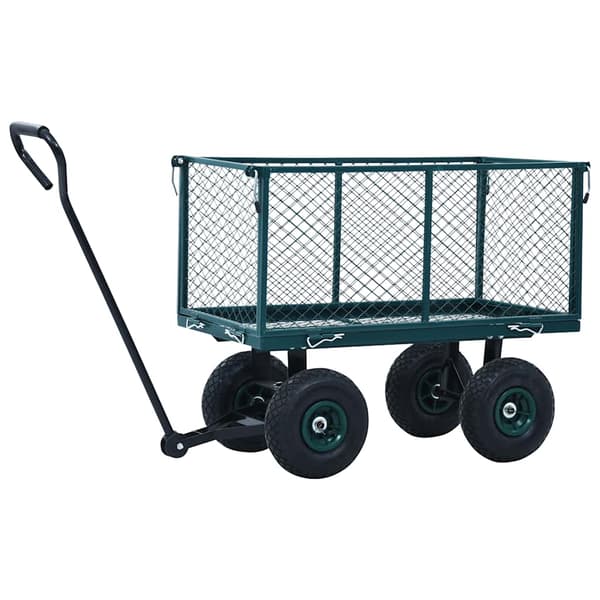 vidaXL Puutarhakärry Vihreä 350 kg