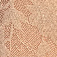 Tunna beige strumpor med blomstermönster - E21 38/41