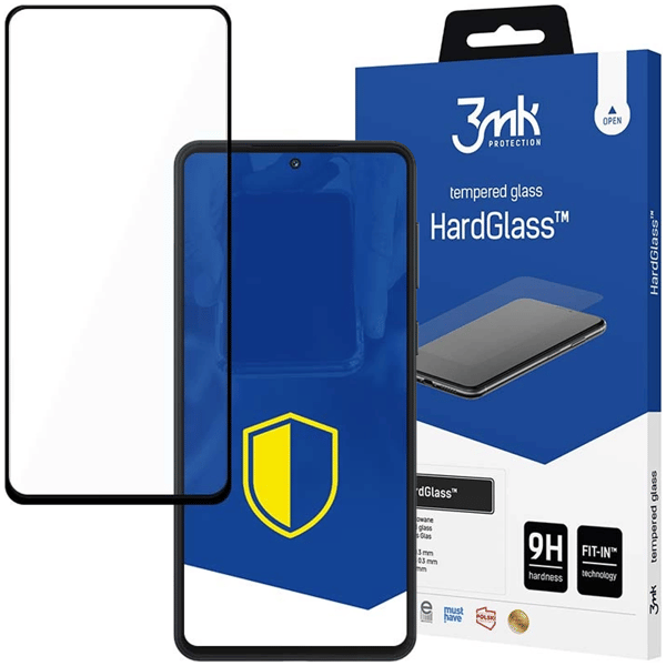 Samsung Galaxy M55 - 3mk HardGlass Max Lite musta