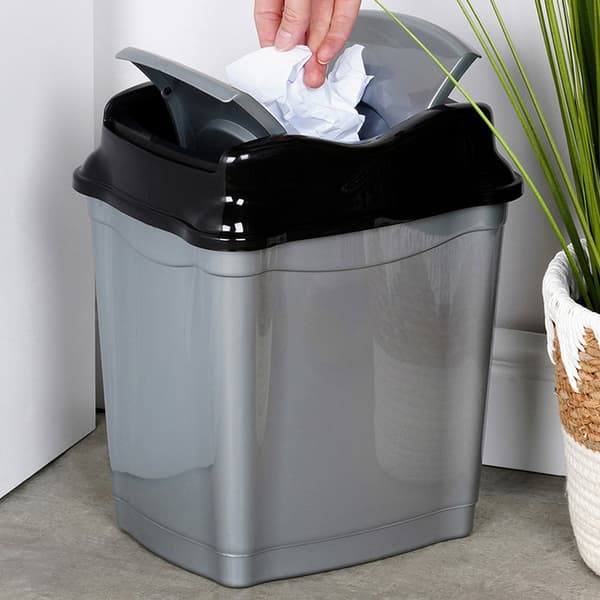 Skraldespand plast grå 16 l