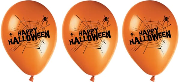 Hyvää Halloweenia -ilmapalloja 28 cm 8 kpl.