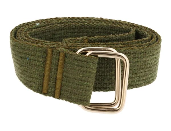 Bomullsbyxbälte 40mm KHAKI 125 cm