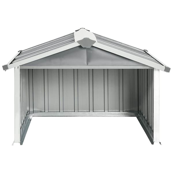 vidaXL Robotgräsklippare Garage 92x97x63 cm Galvaniserat stål