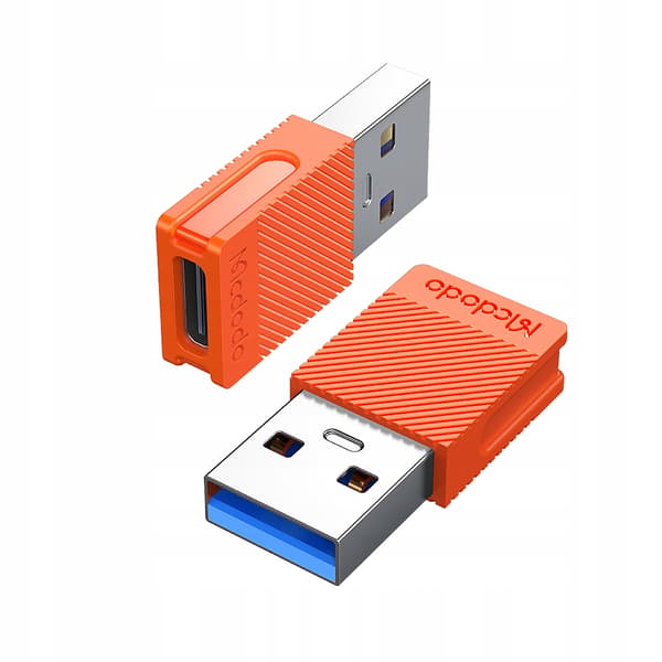 MCDODO ADAPTER USB-A 3.0 TILL USB-C TILL USB TYP C 3A 5GBPS OTG