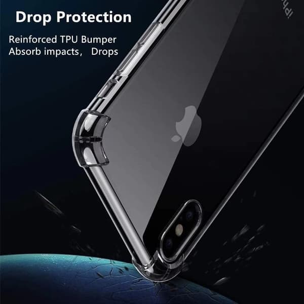 TRANSPARENT SILIKONEETUG TIL IPHONE XS MAX 6,5'