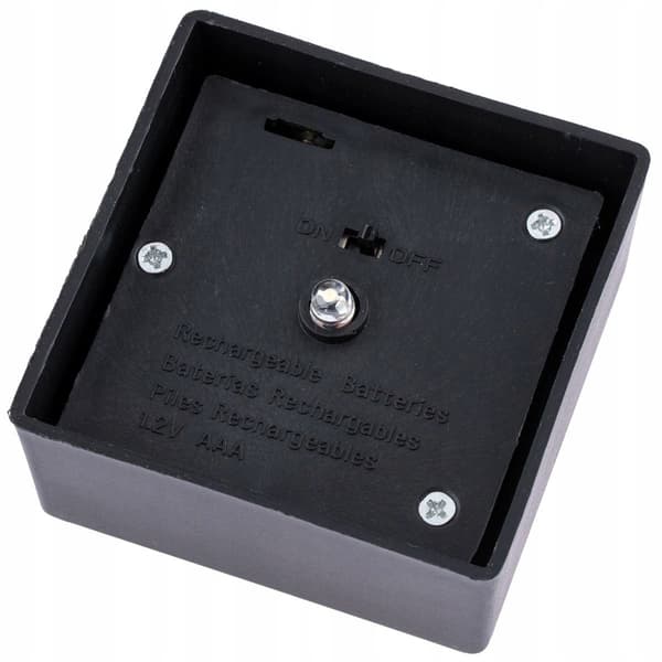 Solcellehavelampe LED-stolpe MARTIN 40 cm sort