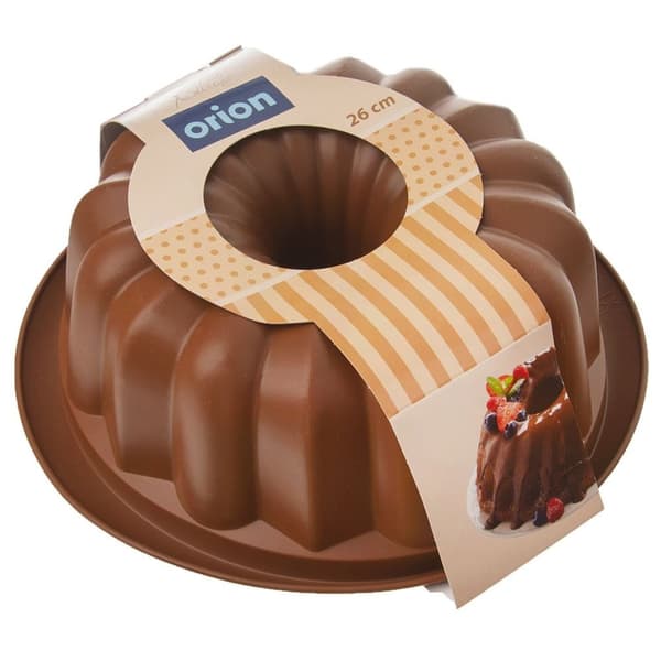 Silikone babkaform med kamin brun SILLINIE 26 cm