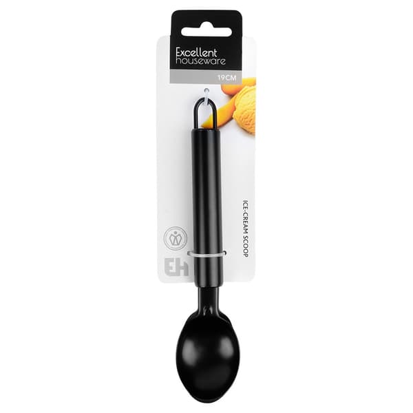 Isbejse i rustfrit stål sort 19 cm