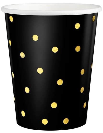 Papperimugit Mustat Kullapisteet ml 6 kpl