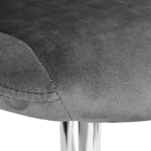 Cydro barstol krom grafit velour