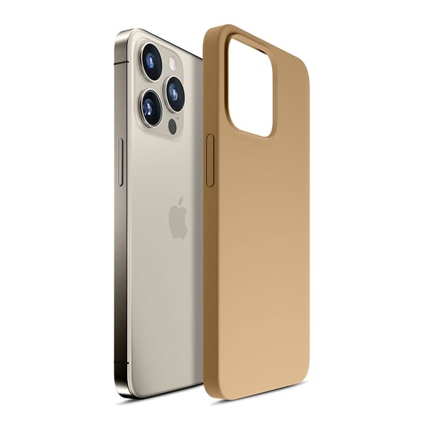 Apple iPhone 15 Pro Max - 3mk Hardy Silikon MagCase Mörkguld