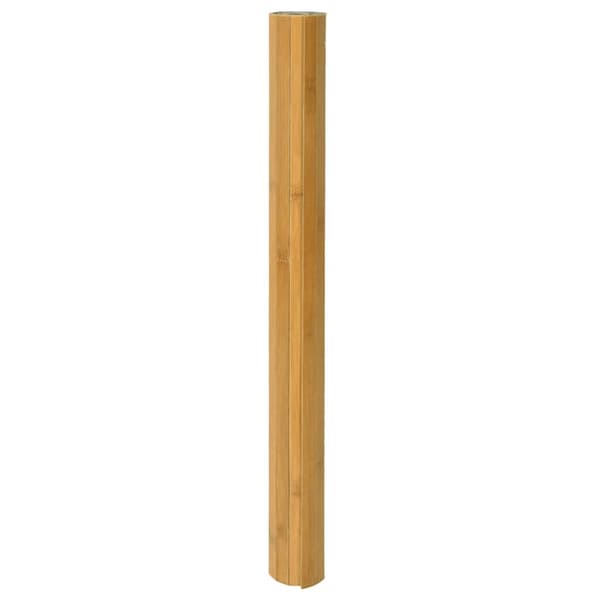 vidaXL Rektangulär matta, naturlig, 70x100 cm, bambu