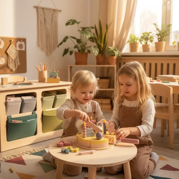 Träfödelsedagstårta 24 bitar med siffror - Kabi 3+
