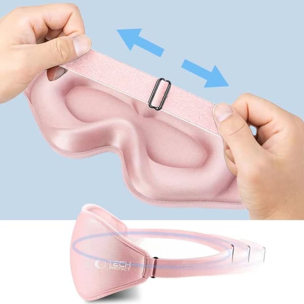 TECH-PROTECT ÖGONSKYDD SÖMNMASK BABY ROSA