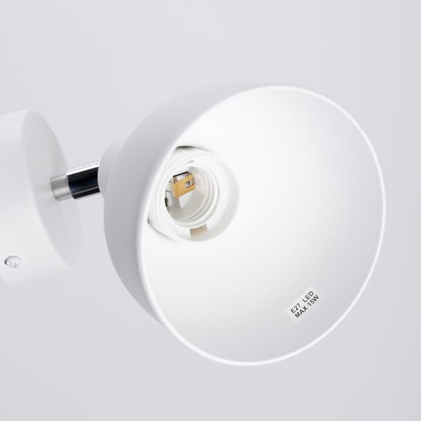 OPAL VÄGGLAMPA 1 E27 VIT LUMILO 13.163.13