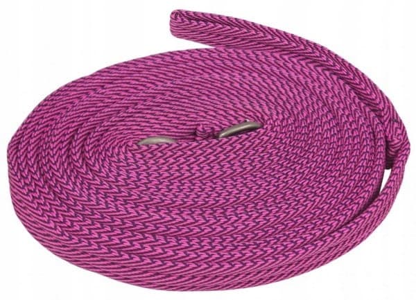 York STRIPE longeline til hest 7,5m PINK, arbejde med hest, lenetov