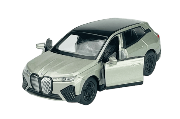 Welly BMW iX I20 sølv 1:34 43832