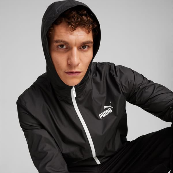 Puma ESS SOLID WINDBREAKER herre hættejakke sort 84748452 størrelse XL
