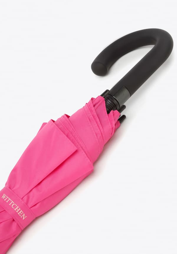 Wittchen Dam Halvautomatiskt Paraply Klassiskt Rosa Polyester