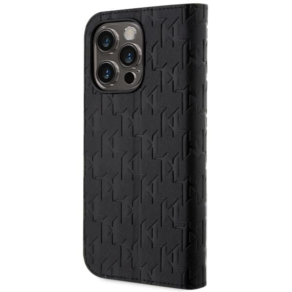 Karl Lagerfeld KLBKP14LSAKLHPK iPhone 14Pro 6.1 reol sort/sort Saffiano Monogram