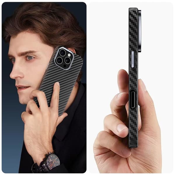 TECH-PRECT ION CARBON MAGSAFE IPHONE 16 PRO MUSTA/HOPEA
