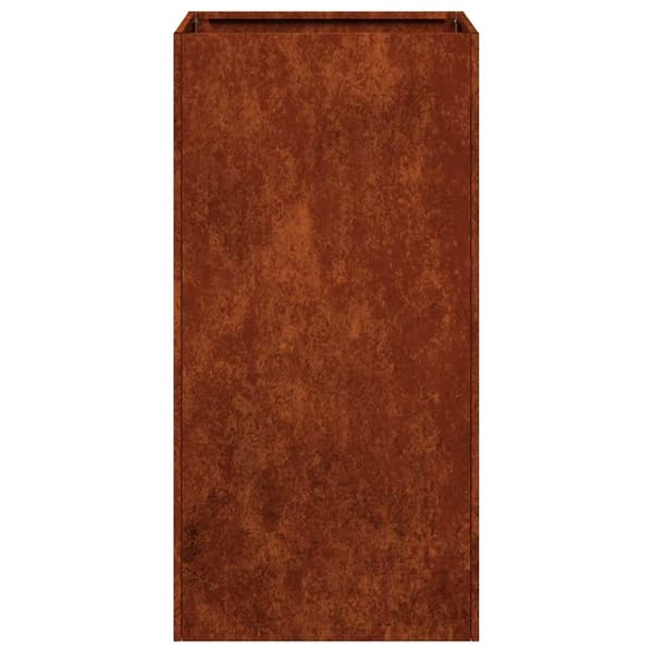 vidaXL rusten urtepotte 120x40x80 cm rustfrit stål