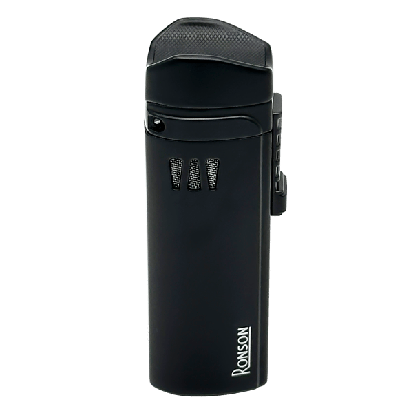 RONSON MISTRAL BLACK 3 JET lighter med cigarpunch, jet