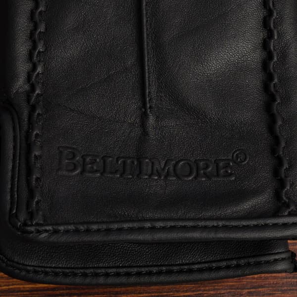 Dame læderhandsker fleece bamse NA SCREEN femfinger BELTIMORE M