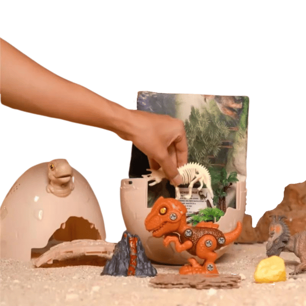 MEGA DINOSAURIEÄGG ÖVERRASKNINGSSET MATTA DINOSAURIEFIGURER