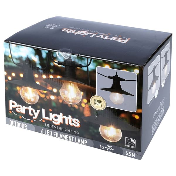 Puutarhaköynnös LED 5,5 m 6 kpl