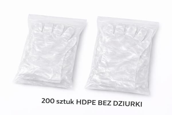 Plasthandskar HDPE transparenta utan hål 200 st