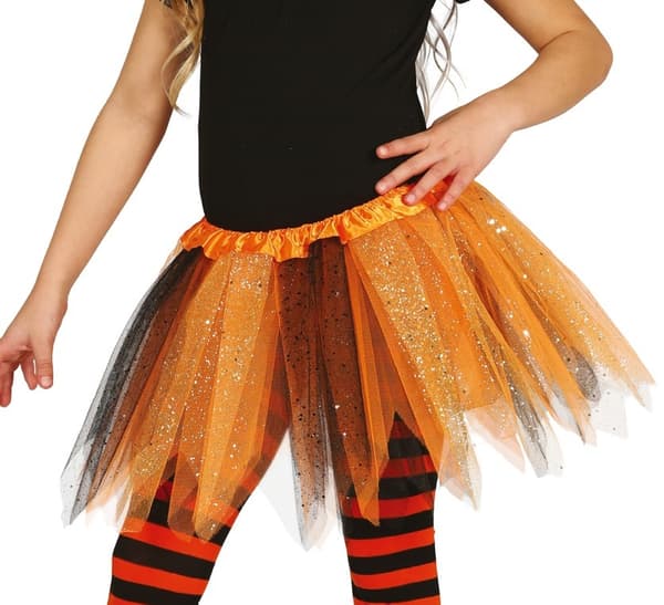 Tyldanserskørt i tulle, orange