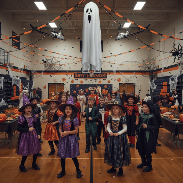 Halloween dekoration spøgelse glødende 85 cm