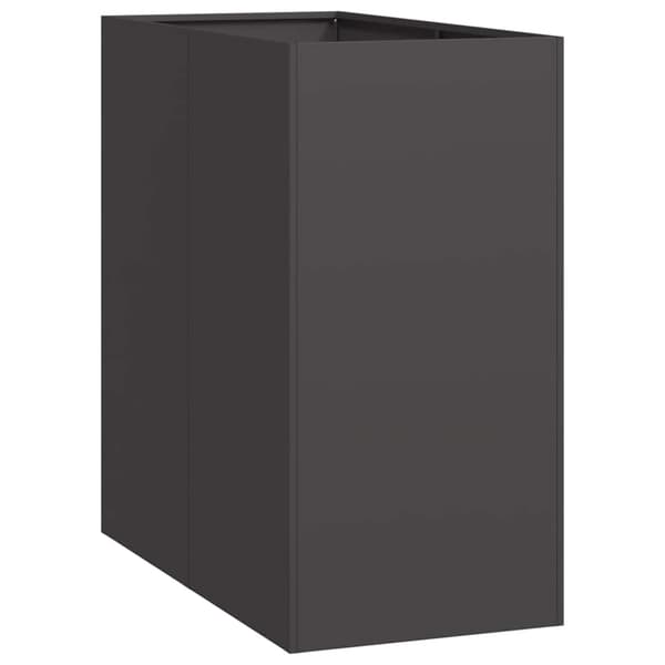vidaXL sort urtepotte 40x80x80 cm stål