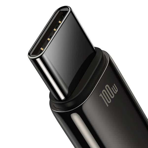 Baseus Tungsten Gold USB til USB-C-kabel, 100W, 1m (sort)