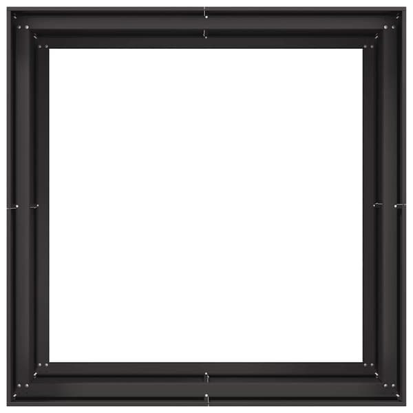 vidaXL Blomkruka svart 100x100x80 cm stål