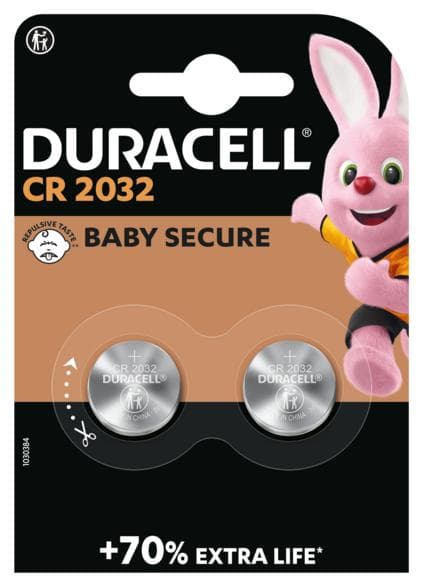 DURACELL DL/CR 2032 batterier 2 stk.